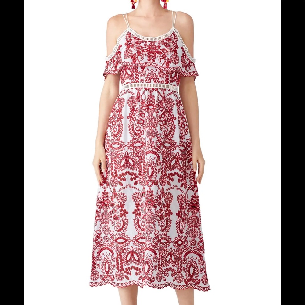 Saylor Cassie Open Shoulder Dress